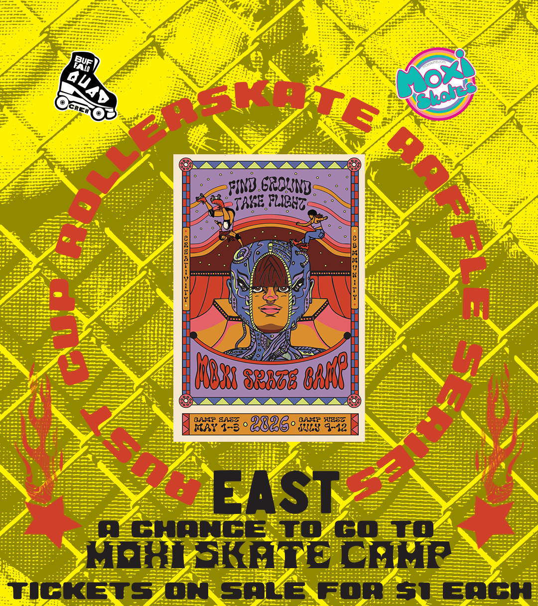 Raffle Ticket for a chance to go to Moxi Skate Camp East