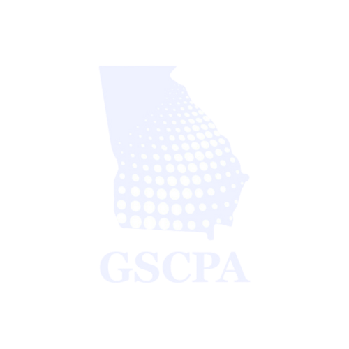 Outline of Georgia state with dots and the text 'GSC PA' below.