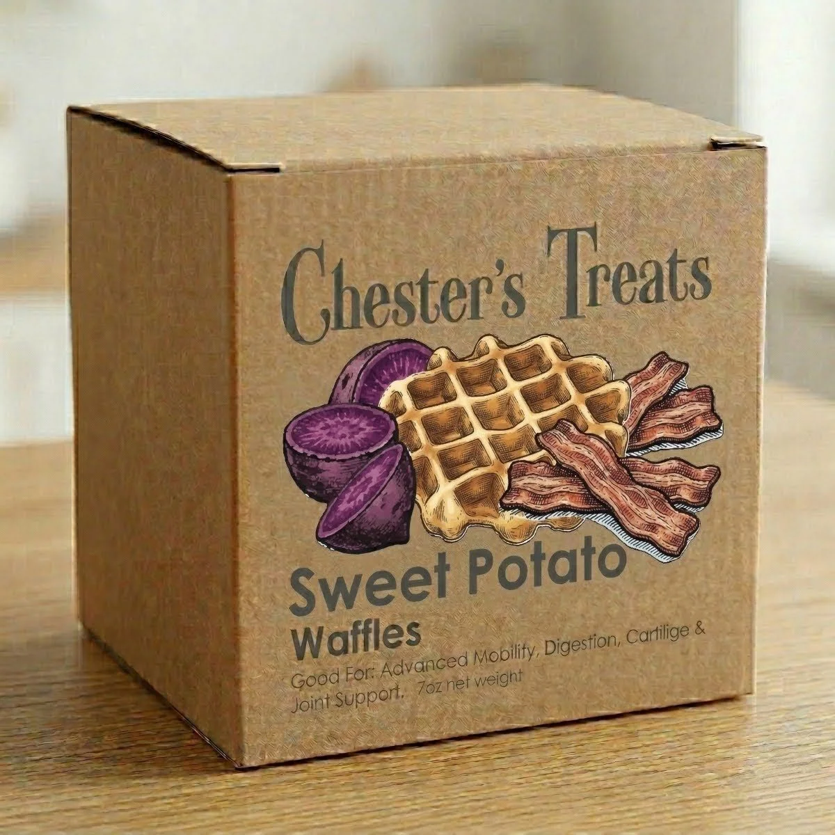 CHESTER'S SWEET POTATO DOG WAFFLES