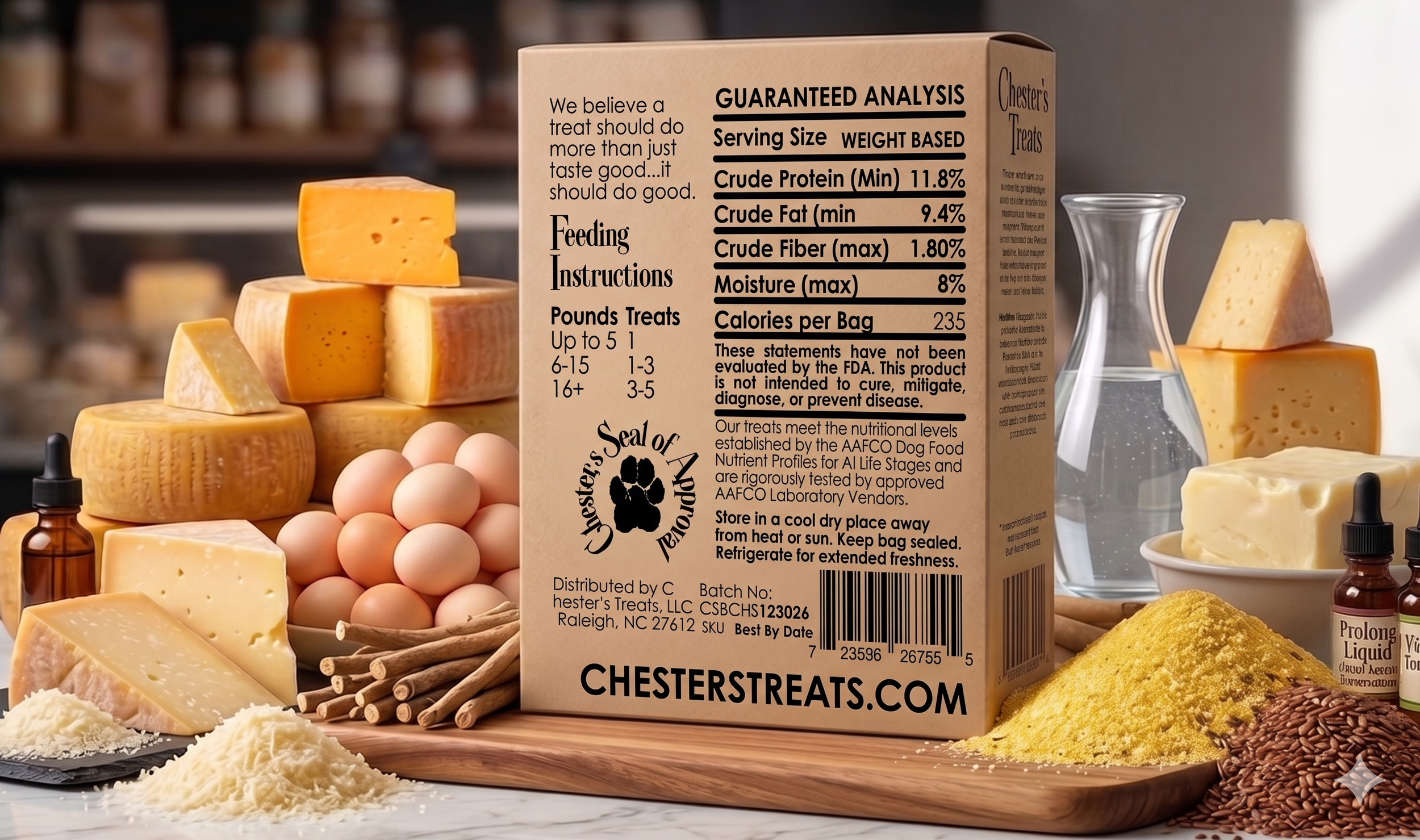 Chester's cornbread cheesy bites with ashwagandha