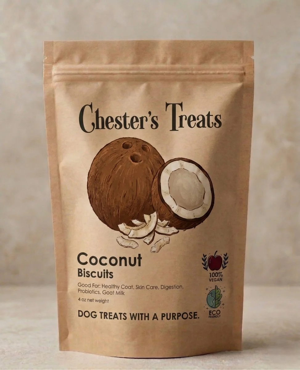 CHESTER’S COCONUT DOG BISCUITS