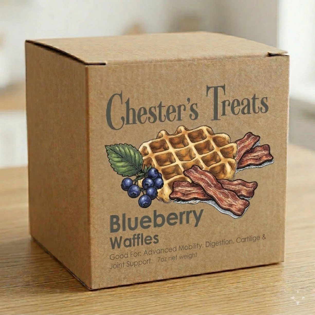 CHESTER’S BLUEBERRY DOG WAFFLES