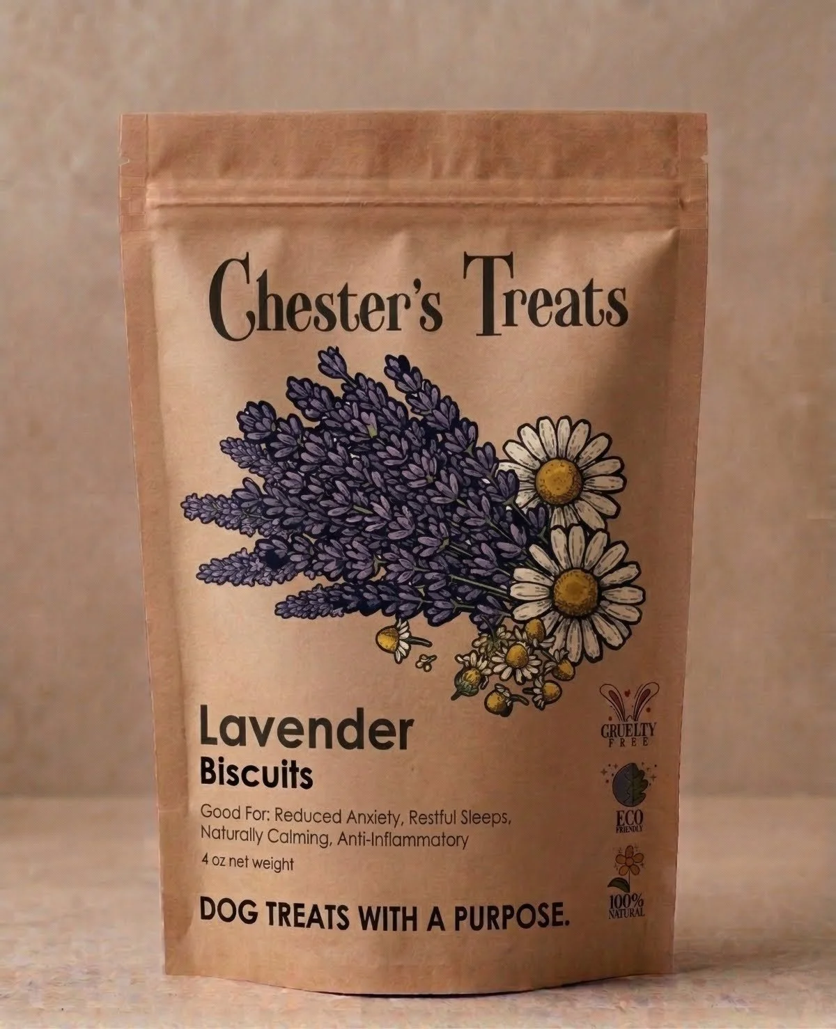 CHESTER'S LAVENDER DOG BISUITS