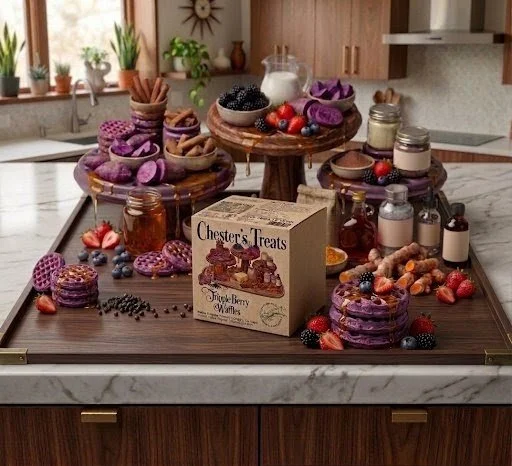 Chester's Triple Berry Waffle Dog Treats with Glucosamine