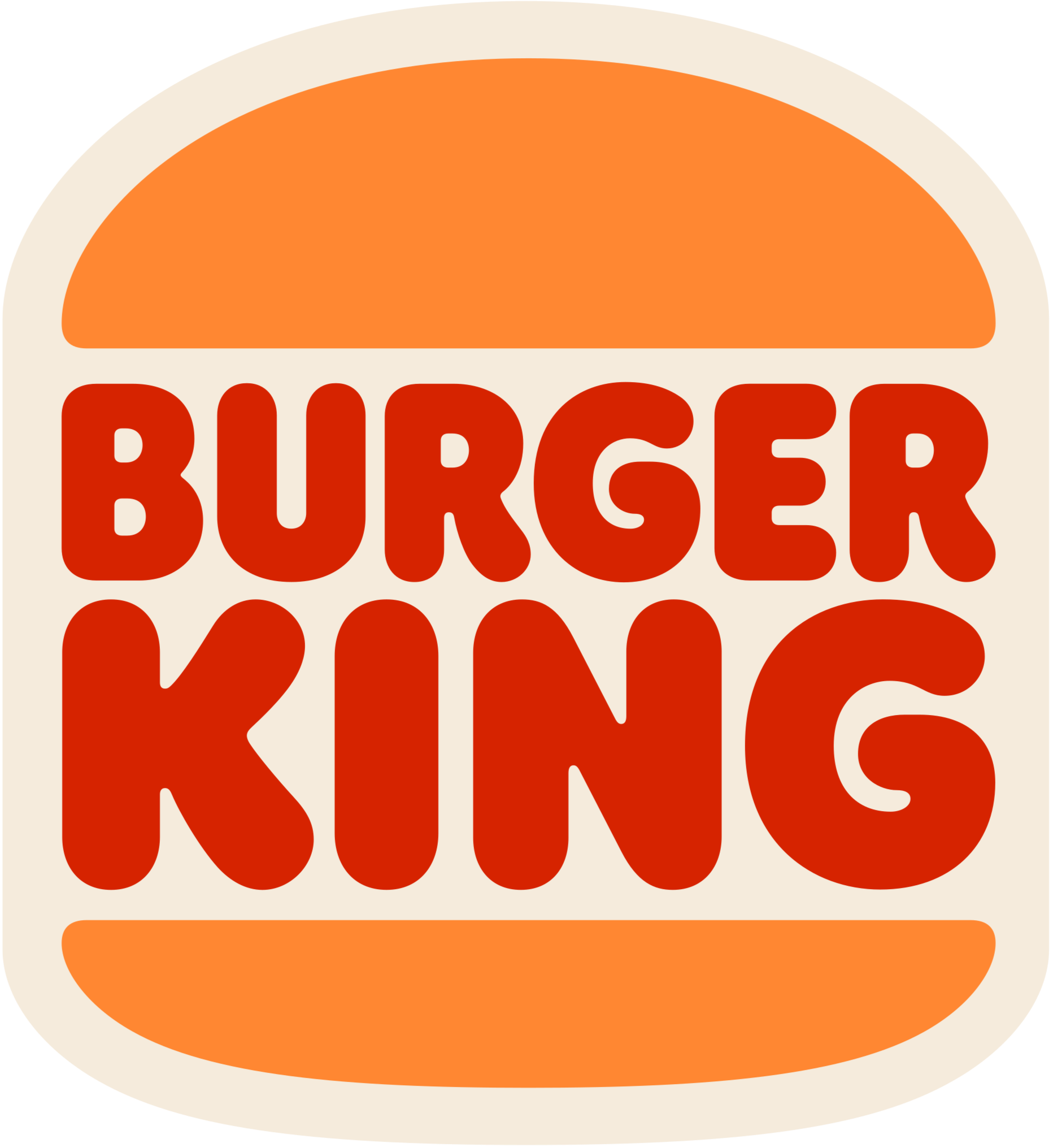 Illustration of a burger from a food branding logo, featuring a stylized burger bun with sesame seeds and the text 'BURGER' in bold red letters underneath.