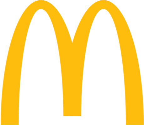 The McDonald's logo with a yellow 'M' on a black background.