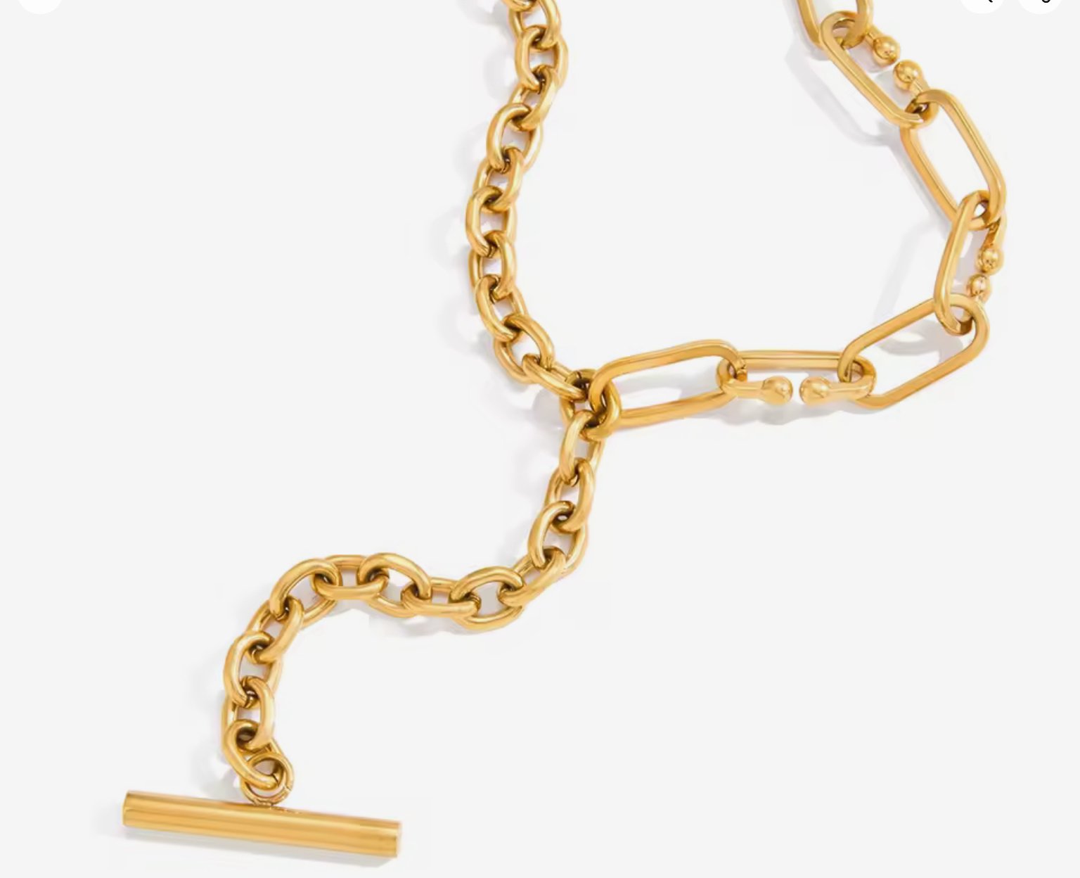 Gold Link Chain Necklace