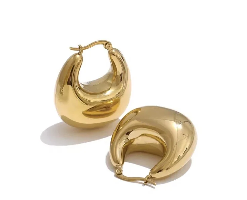 Golden Elegance Hoop Earrings