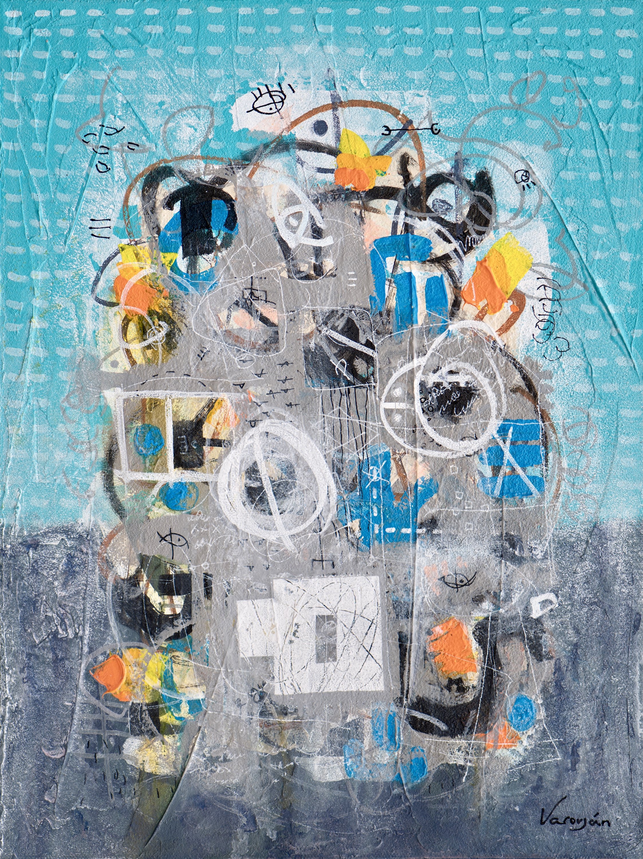 Cypher | Acrylic on canvas | 12 x 16 in | 2025