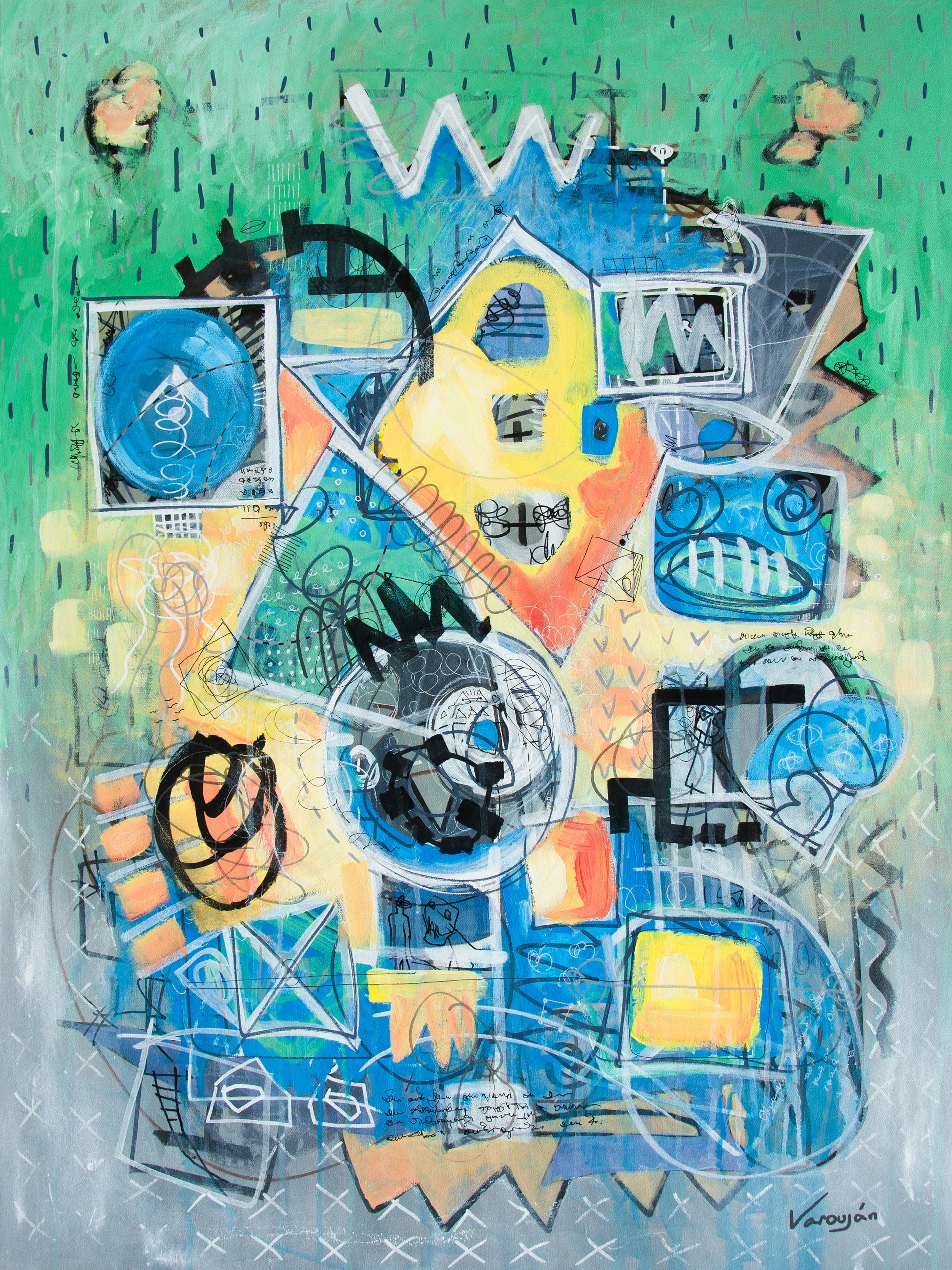 Experiment | Acrylic on canvas | 30 x 40 in | 2021