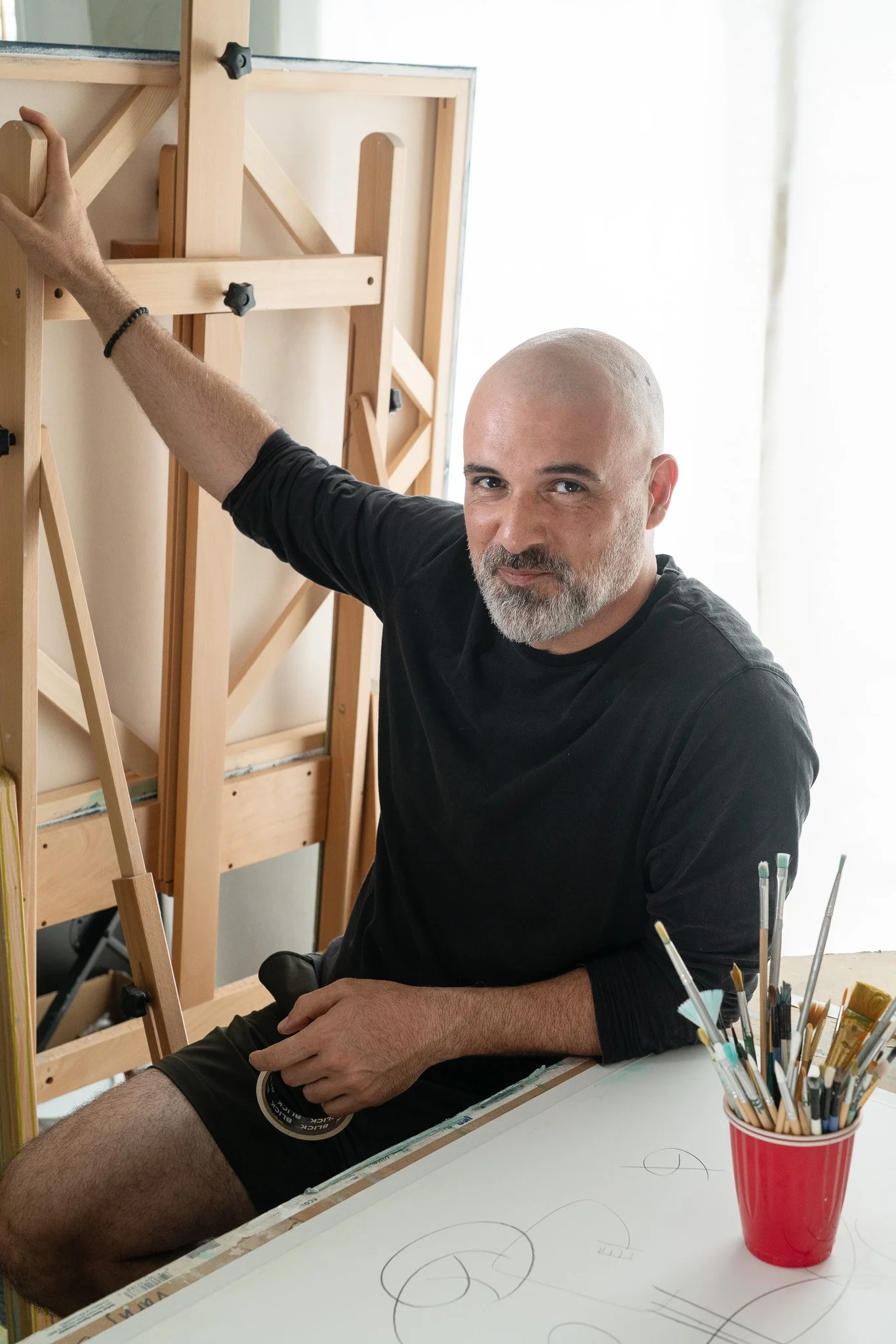 Varoujan Hovakimyan In his studio.