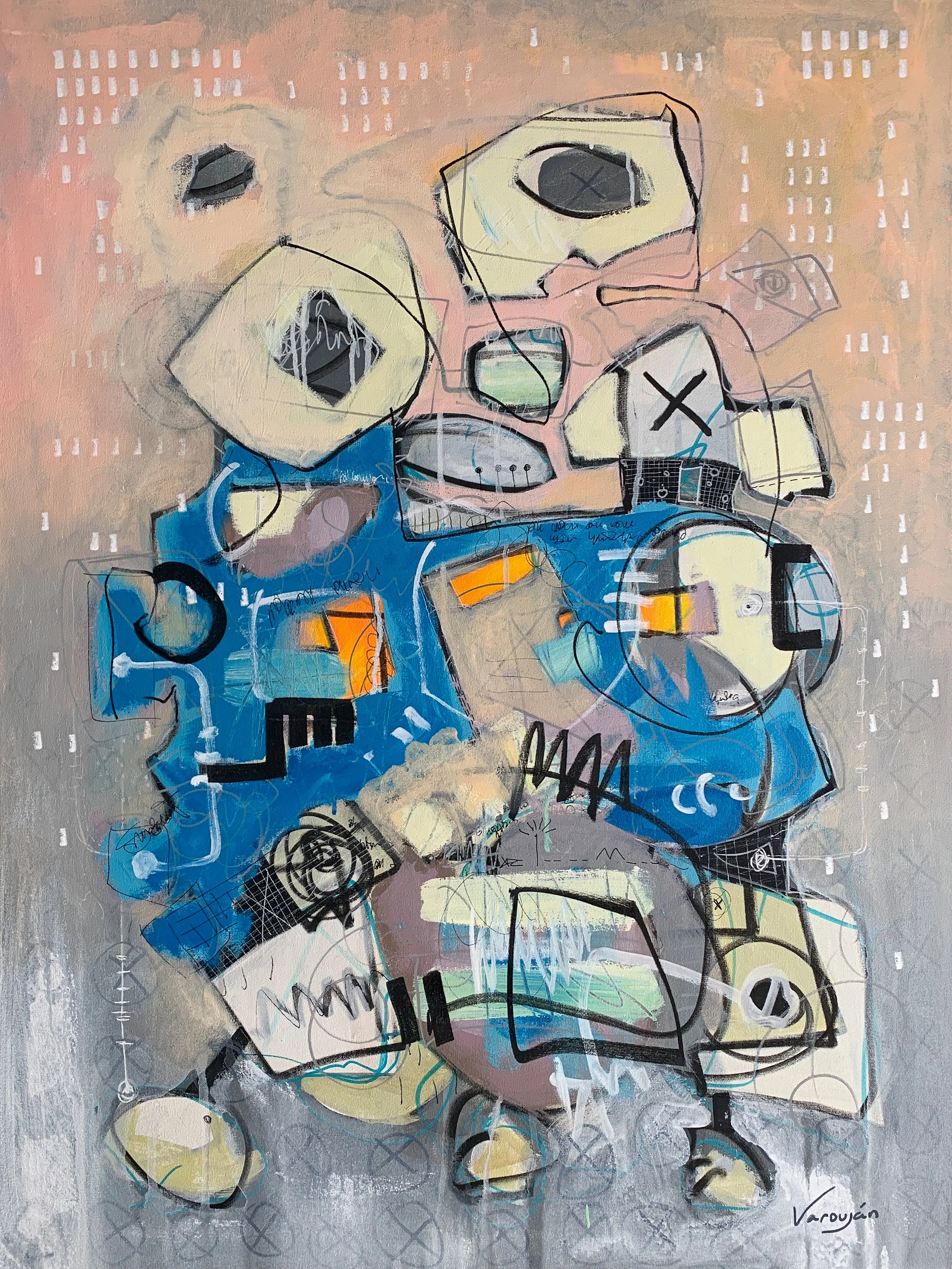 Together | Acrylic on canvas | 30 x 40 in | 2020