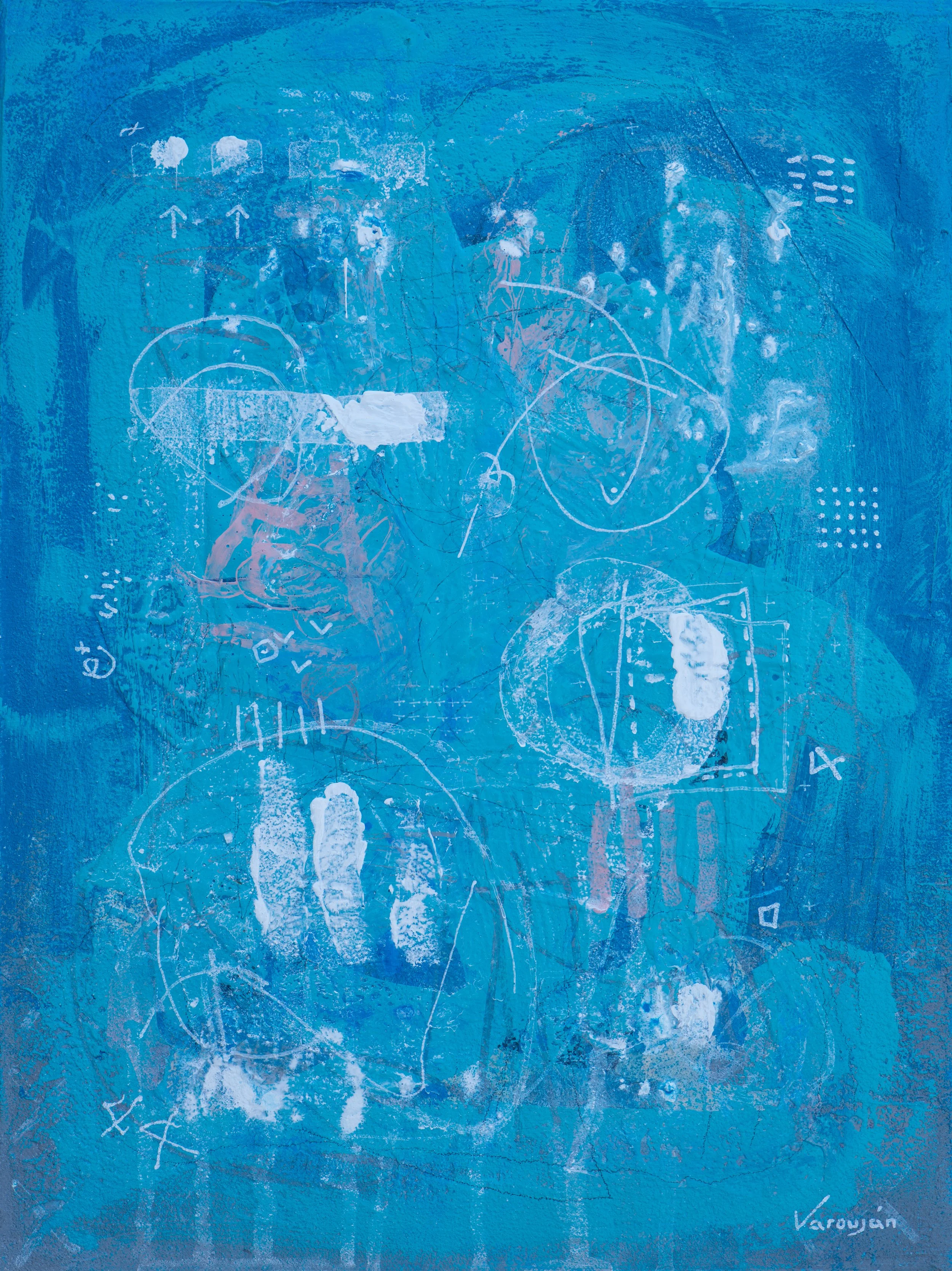 Inference | Acrylic on canvas | 16 x 12 in | 2025