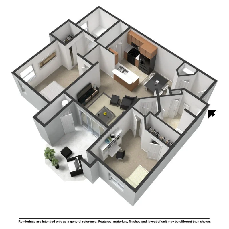 Cezanne
Two Bedroom | Two Bathroom