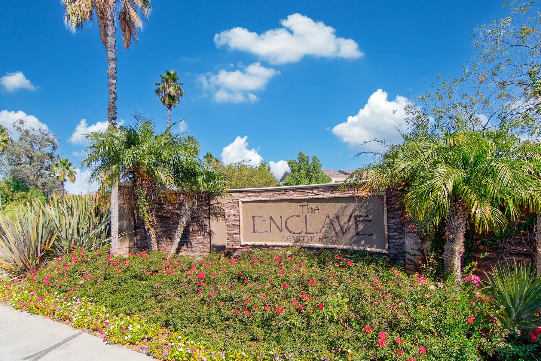 The entrance to The Enclave 