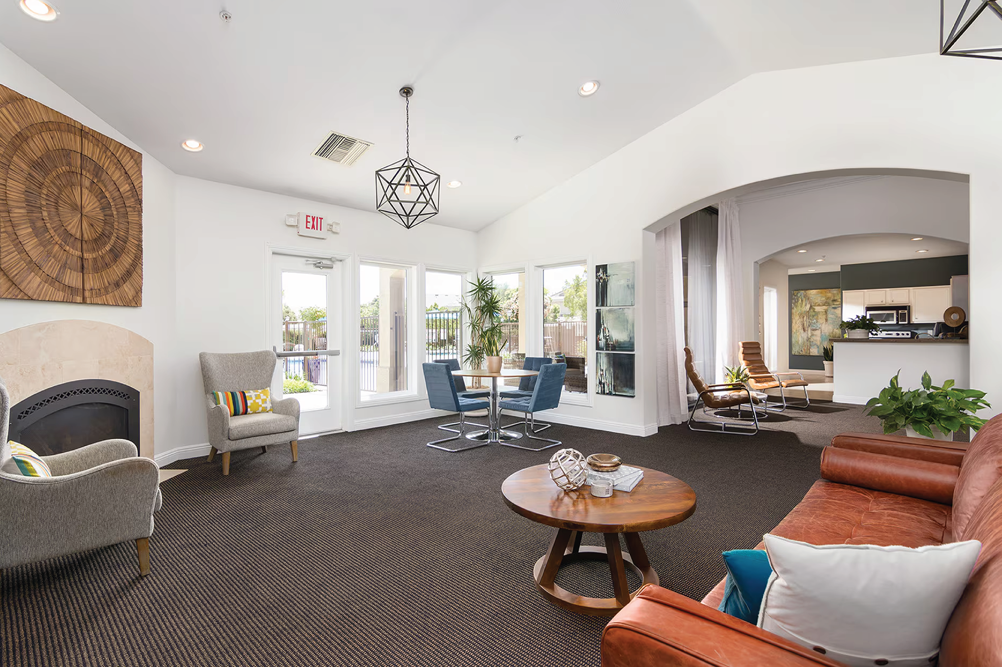 The community club room at The Enclave