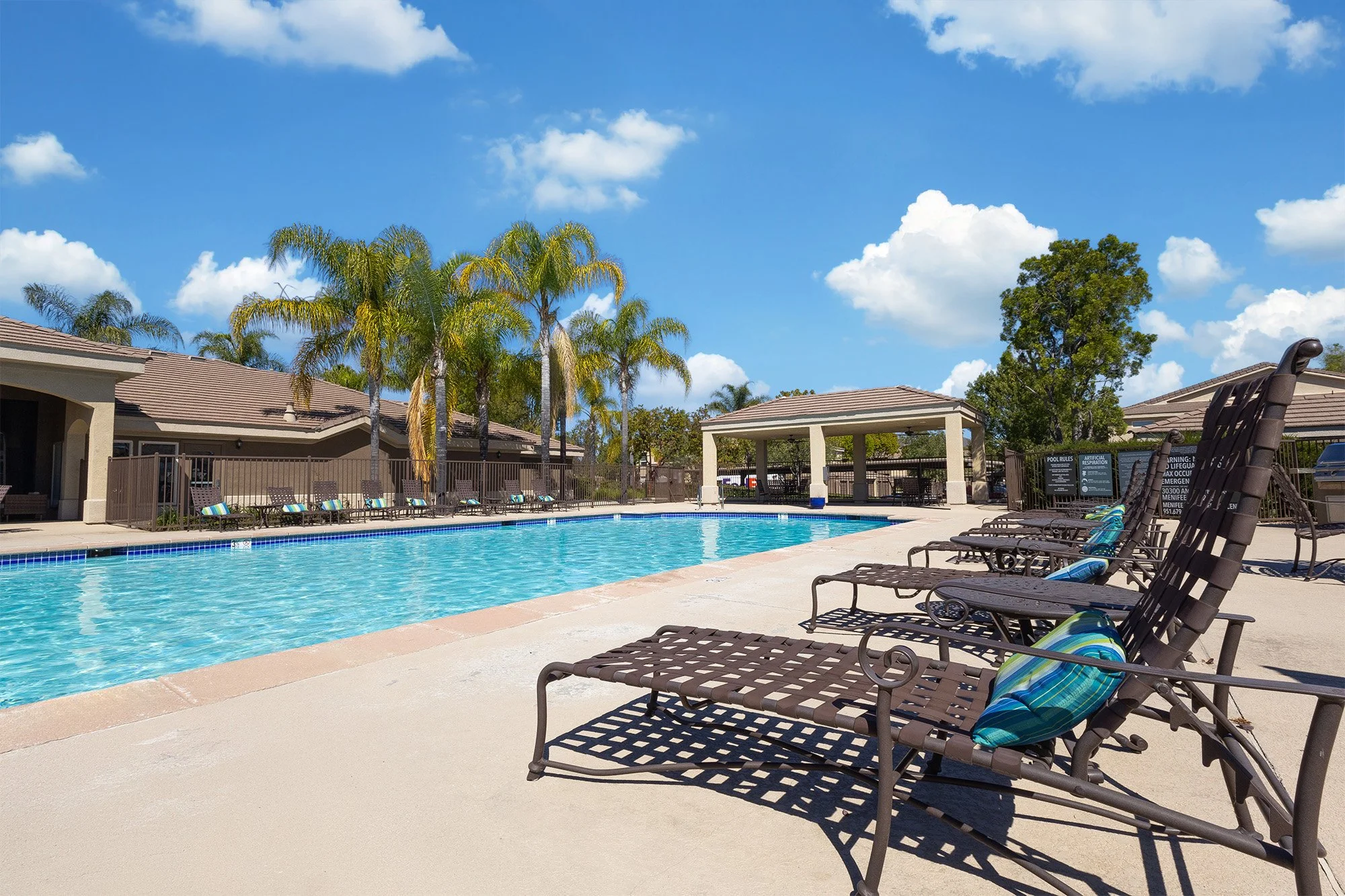 The Enclave's dazzling swimming pool