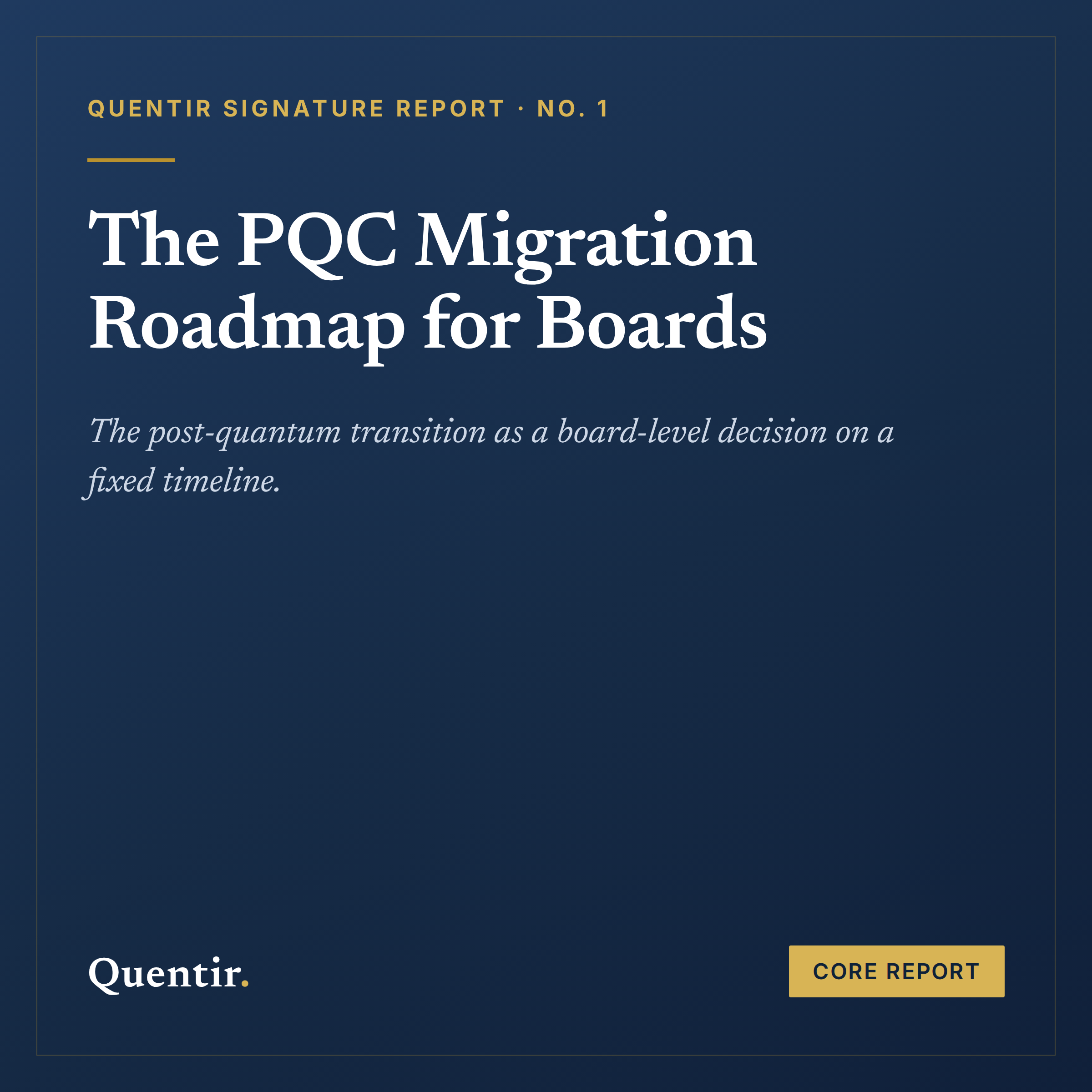 Cover image for The PQC Migration Roadmap for Boards, 2026