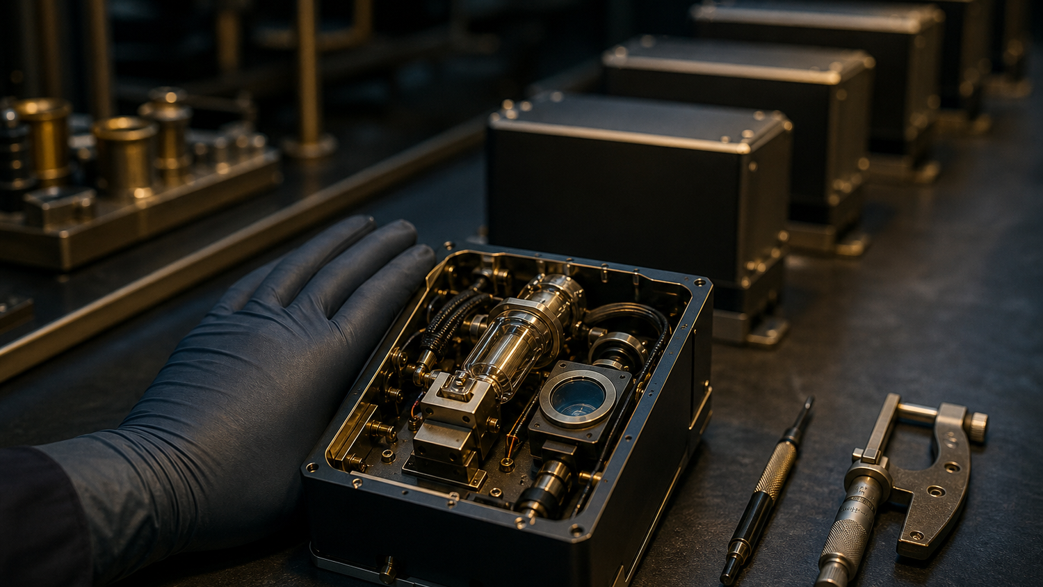 DARPA has ordered 25 optical atomic clocks from IonQ, with an option on 100 more. The award funds a manufacturing pipeline, and neither announcement says how the delivered units will be qualified.