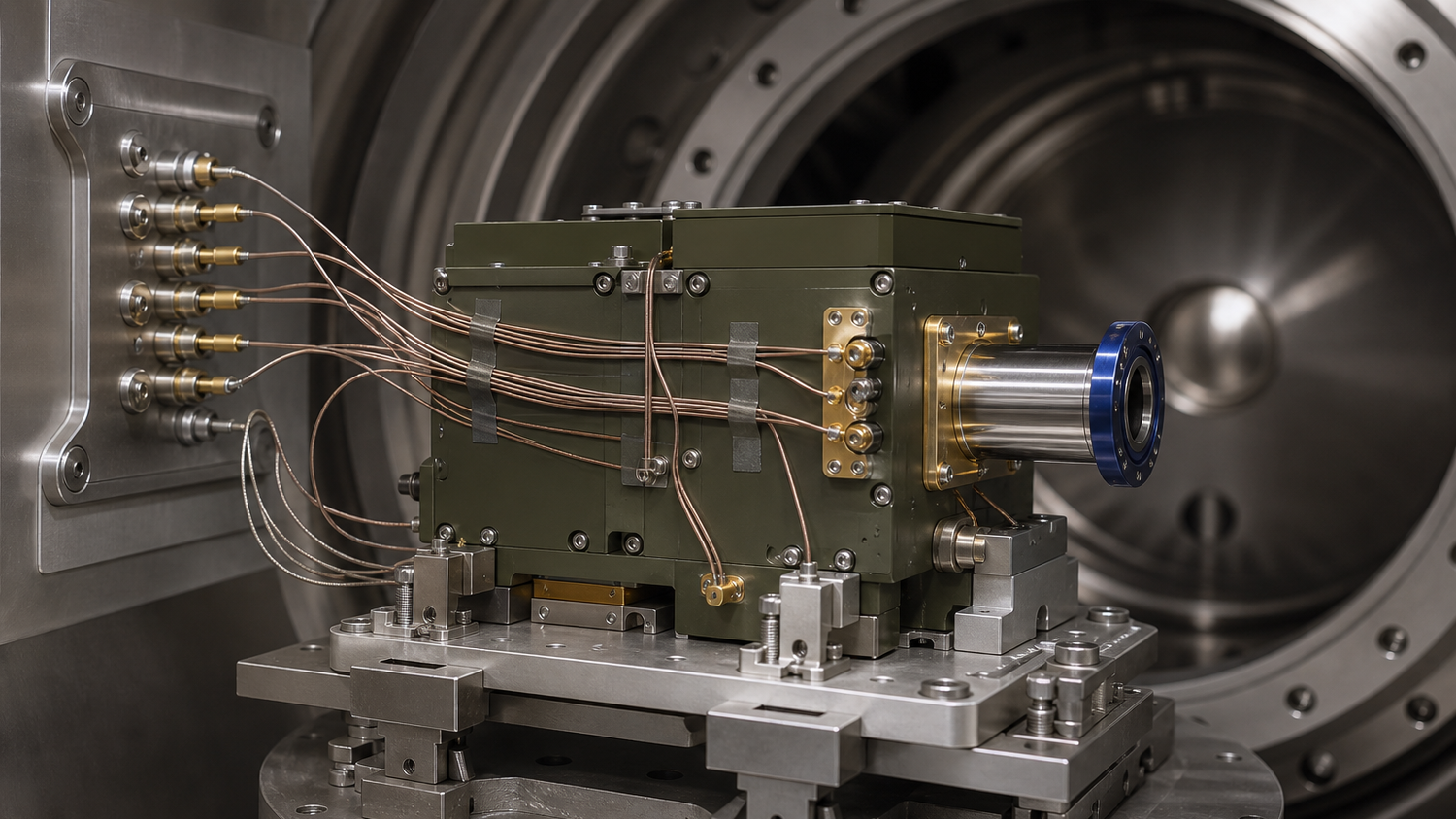 ESA announced on 1 September 2026 that DAS Photonics had qualified the QKDSat Faint Pulse Source to ECSS standards at the ESA-VSC facility in Valencia and handed it to Redwire Europe. Britain's National Cyber Security Centre stated in a paper published on 5 August 2025 that it will not support QKD for government or military applications, and that other sectors should not rely on it alone.