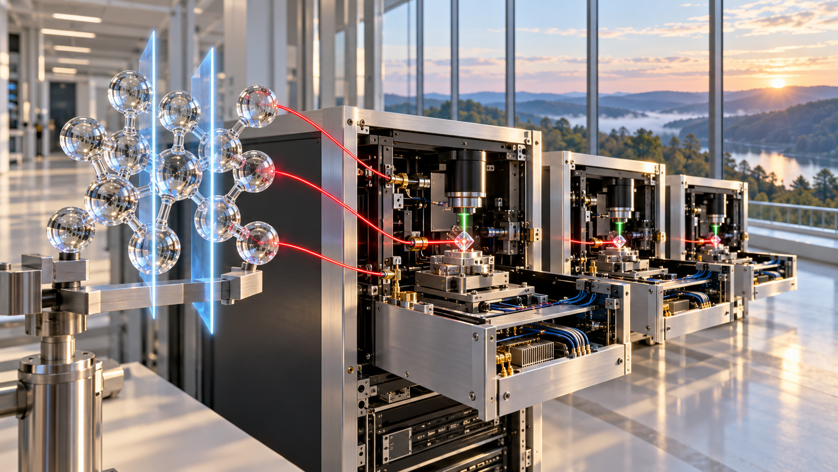 Quantum Brilliance and Oak Ridge Ran Fragment-Based Quantum Chemistry Across Three Room-Temperature Diamond QPUs, arXiv 6 October 2026: 93.6 Percent Parallel Efficiency on Helium Clusters, TRL 3