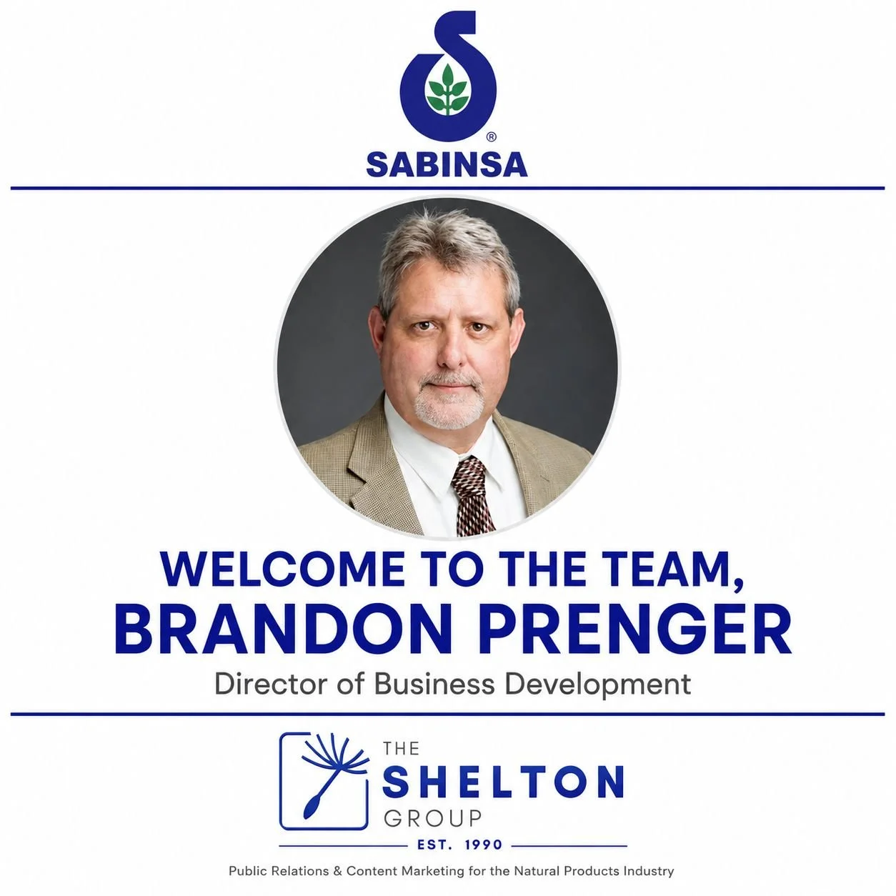 Sabinsa Announces Brandon Prenger as Director of Business Development