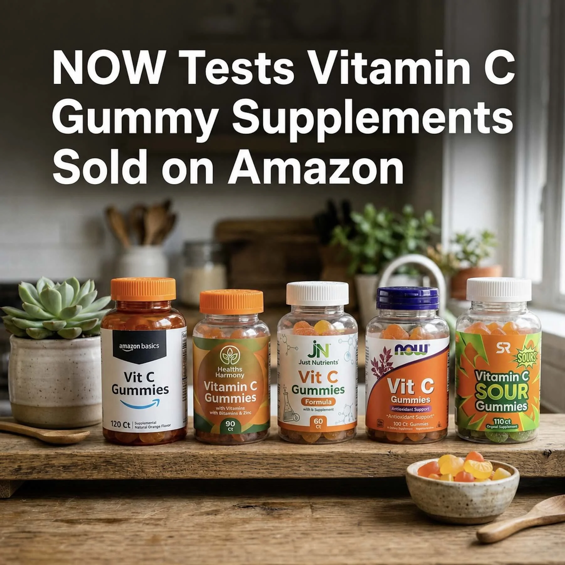 NOW Tests Vitamin C Gummy Supplements Sold on Amazon&nbsp;