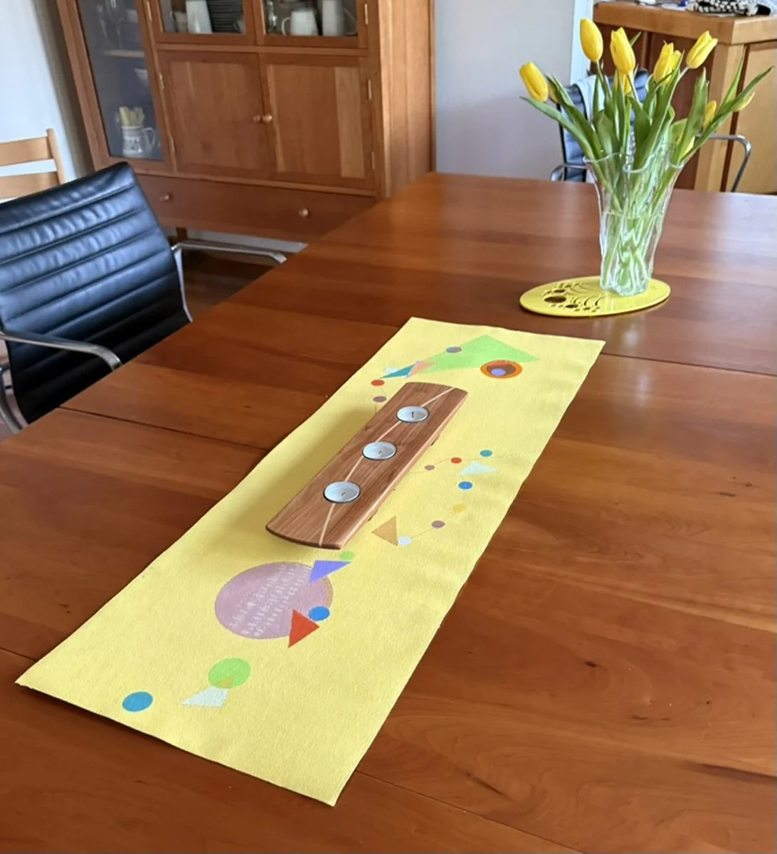 Falling Triangle on Yellow