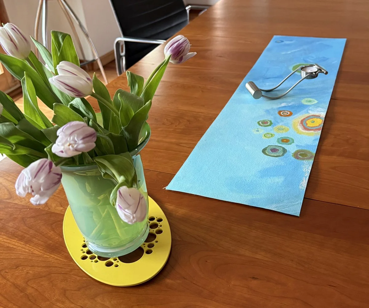 Sky Blue Circles in Clouds