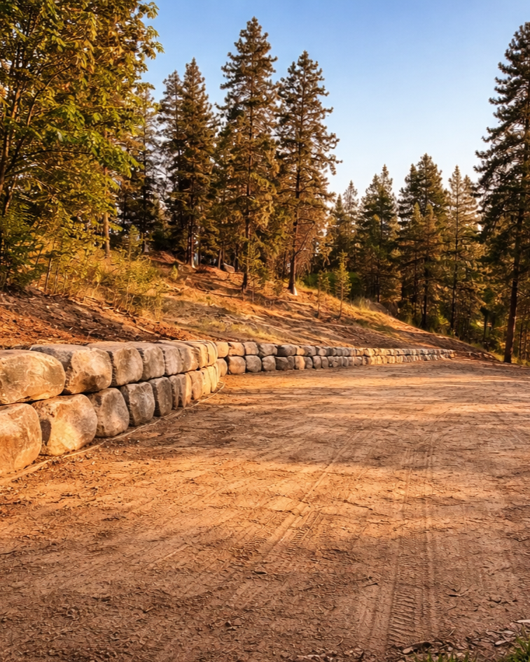 Rock Retaining Walls
