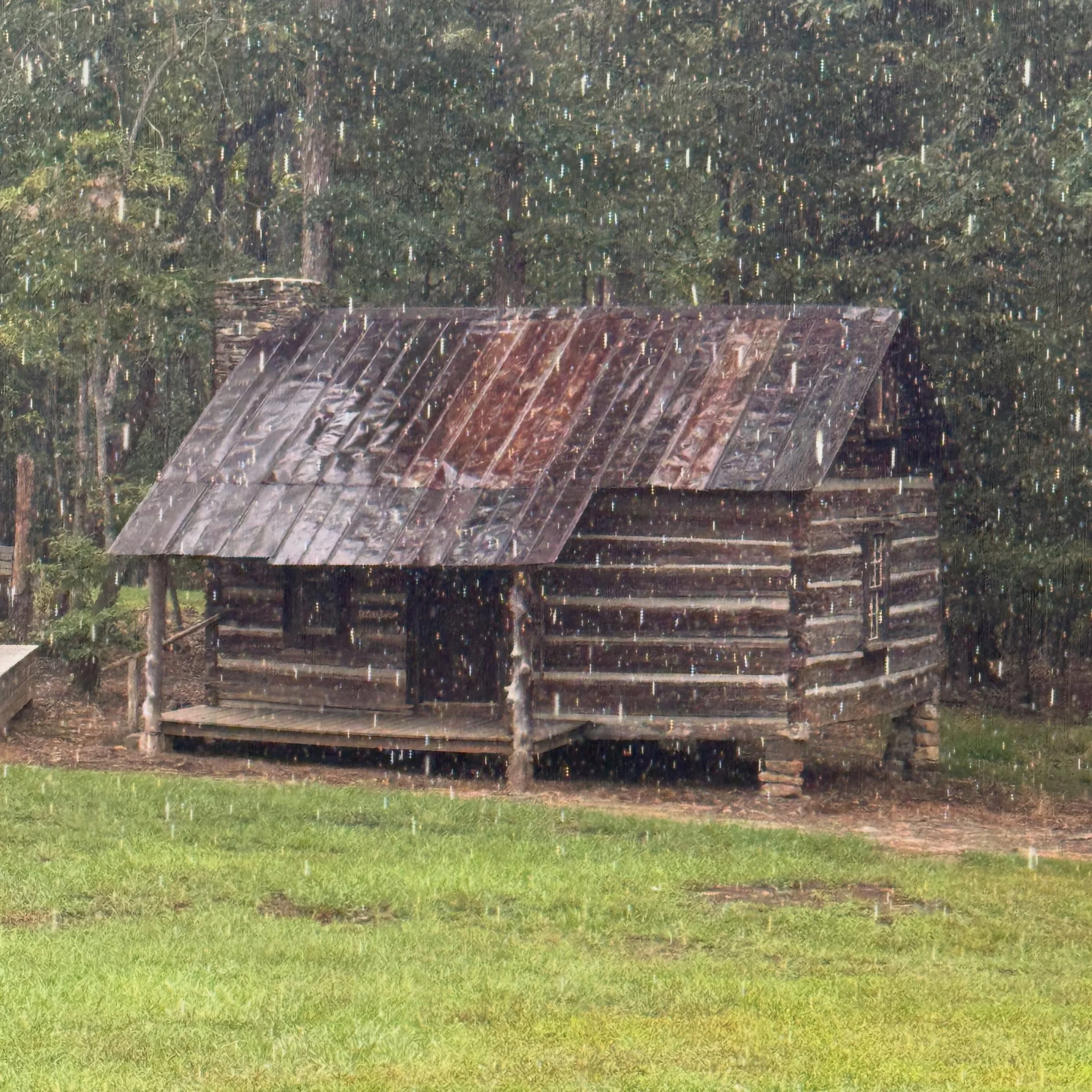 An afternoon shower at Hart Square Village in Vale, North Carolina. 🌧️

This is just one of 103 primitive log structures you can explore at Hart Square, each with a story tied to the history of Catawba County and the people who settled here.