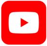 YouTube logo with a red play button and white background.