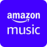 Amazon Music logo with a purple background and white text