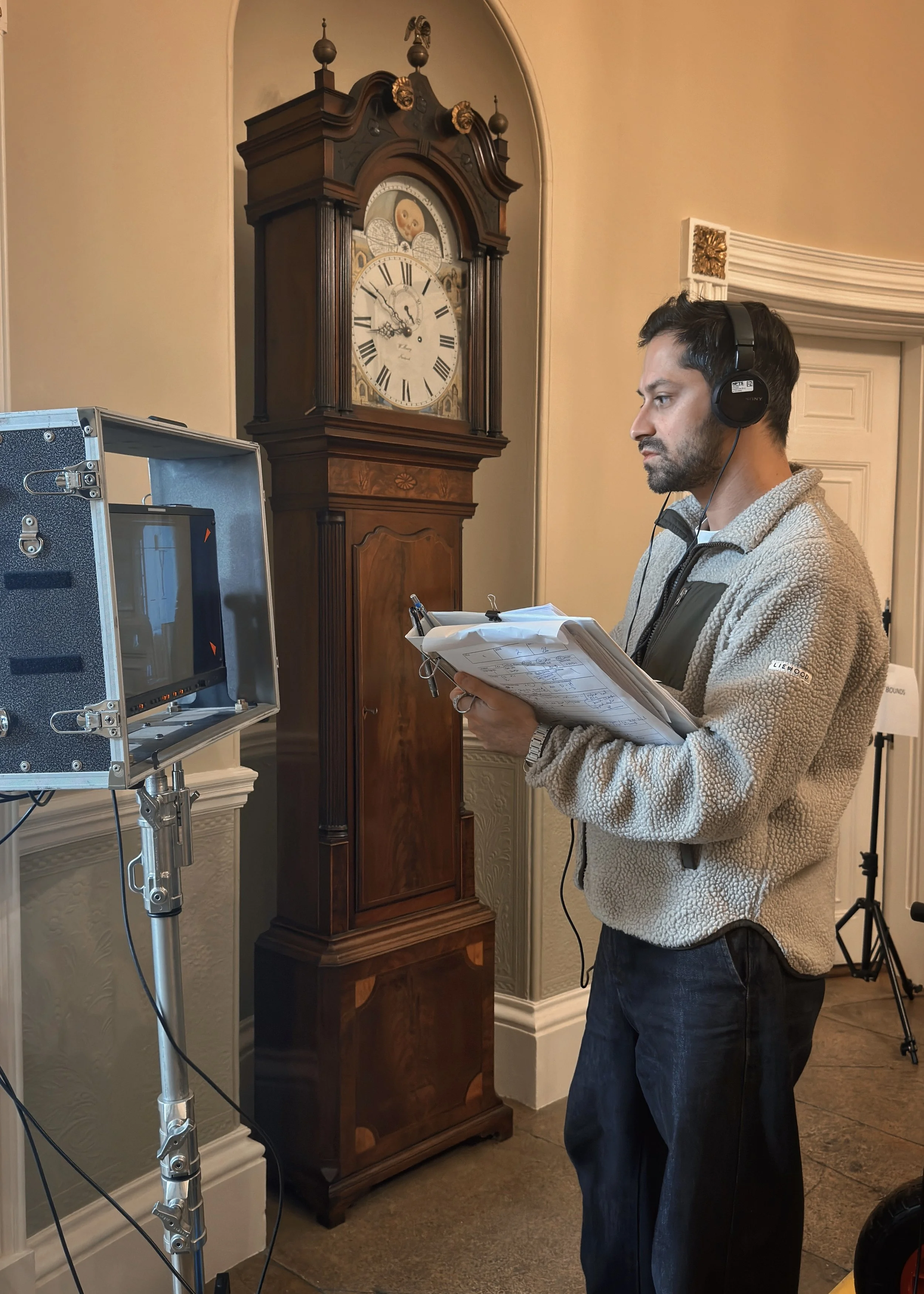 Vlad Troncea – Intimacy Coordinator supporting actors on a film set in London, UK