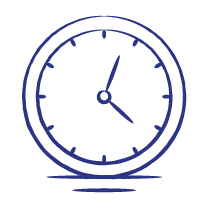 Clock showing 3:00