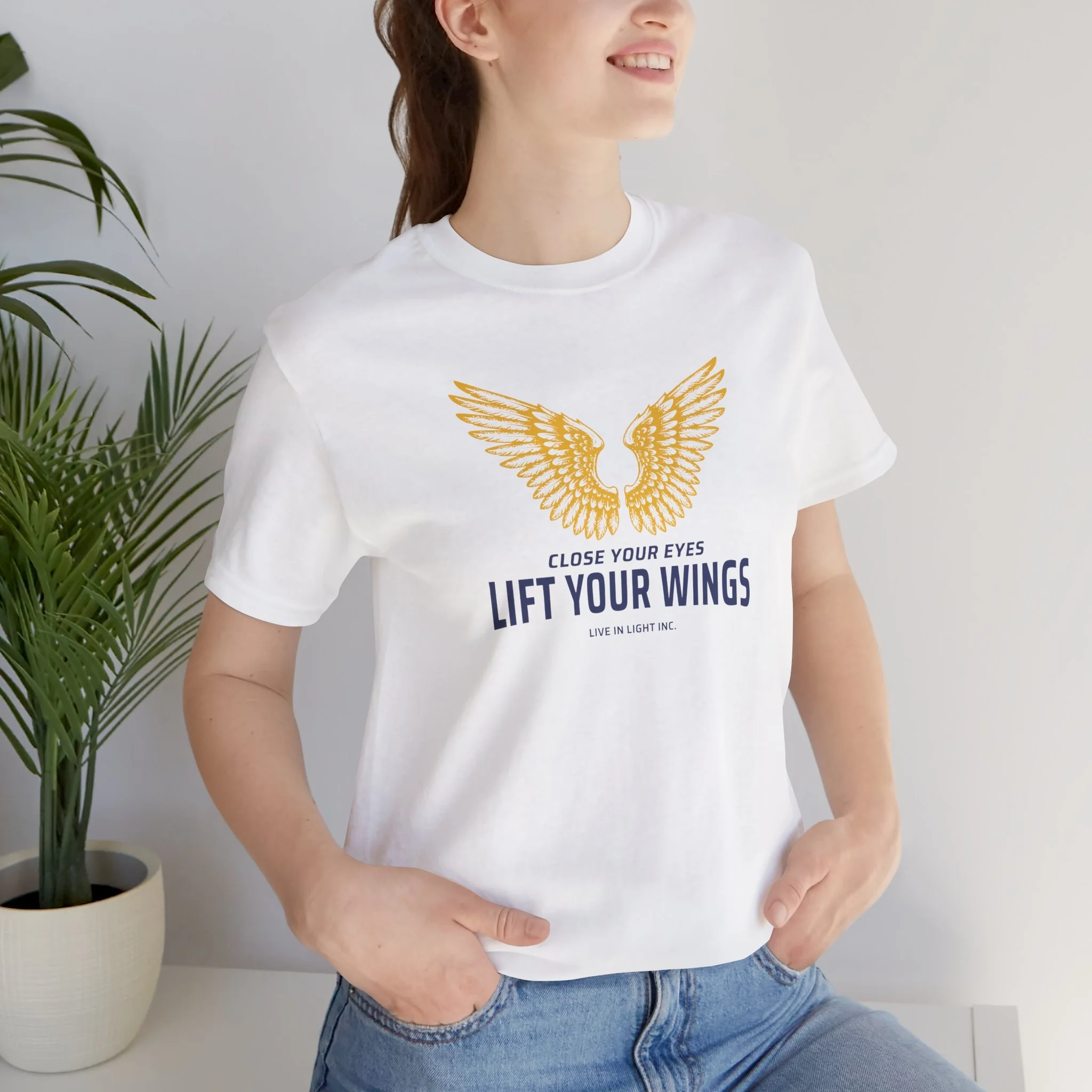 Lift Your Wings Bella Canvas Unisex Jersey Short Sleeve Tee