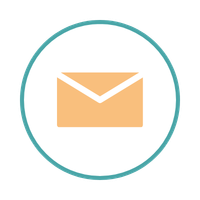 Envelope icon representing email or message