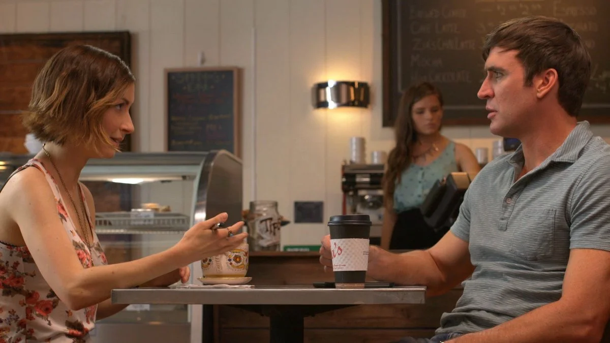 This is one of those fun relationship stories I love to write. Dana Brooke and Jason Kuykendall did a great job playing Melissa and Ben. We shot this scene in a coffeehouse we created at El Dorado Hills Town Center.