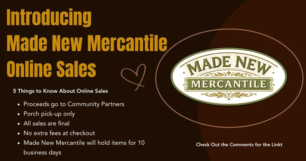 Check out this link to the online store

https://www.zeffy.com/en-US/ticketing/made-new-mercantile-incs-shop