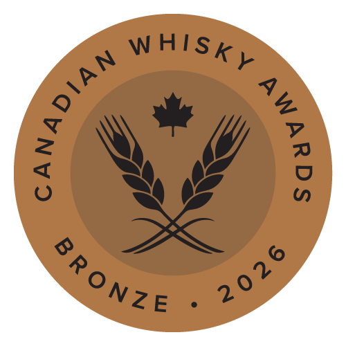 Bronze Canadian Whisky Awards 2026 logo with a maple leaf and crossed wheat stalks