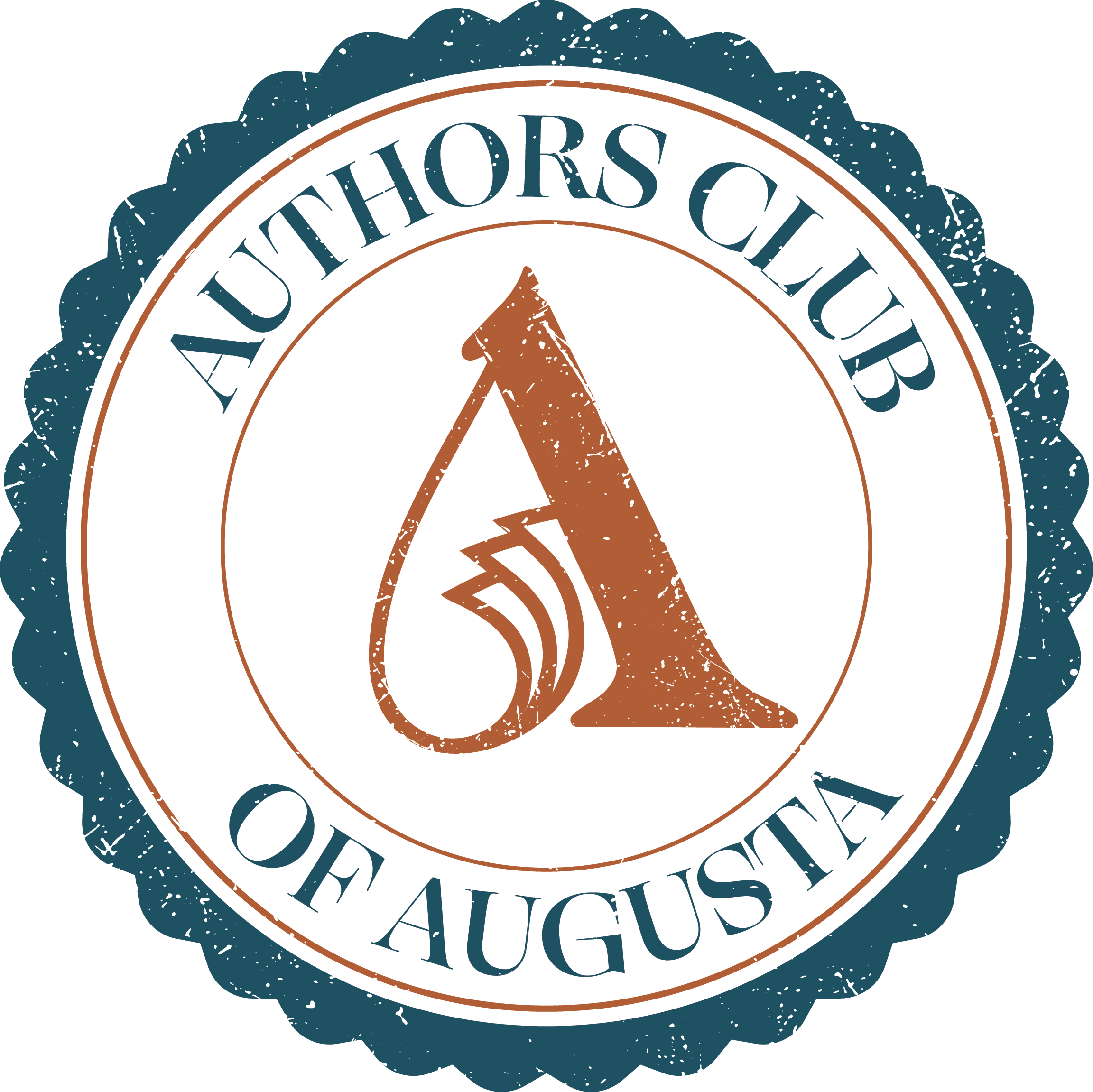 Authors Club of Augusta logos 2 color distressed white undercirle.png