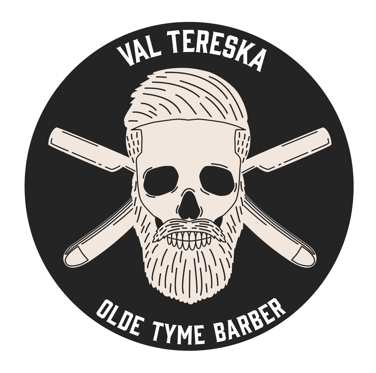 Skull Val Olde Circle BW.png