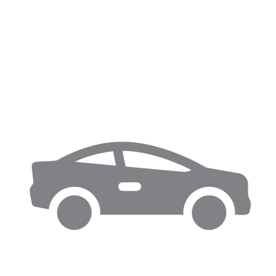 Silhouette of a car in grayscale.