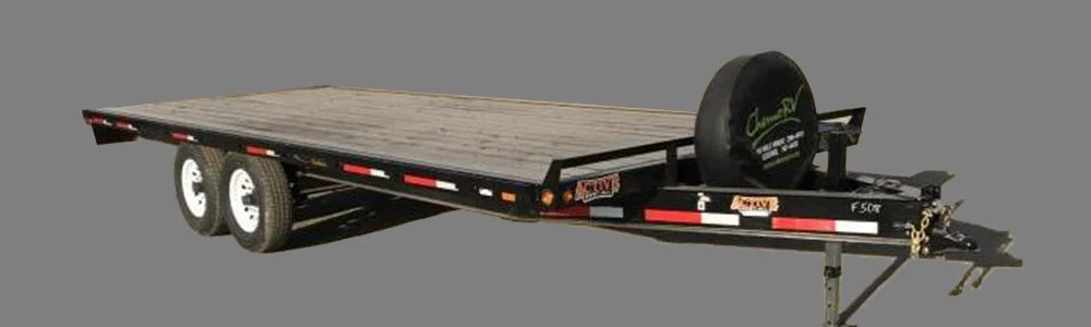 Flat Deck Trailers hauling