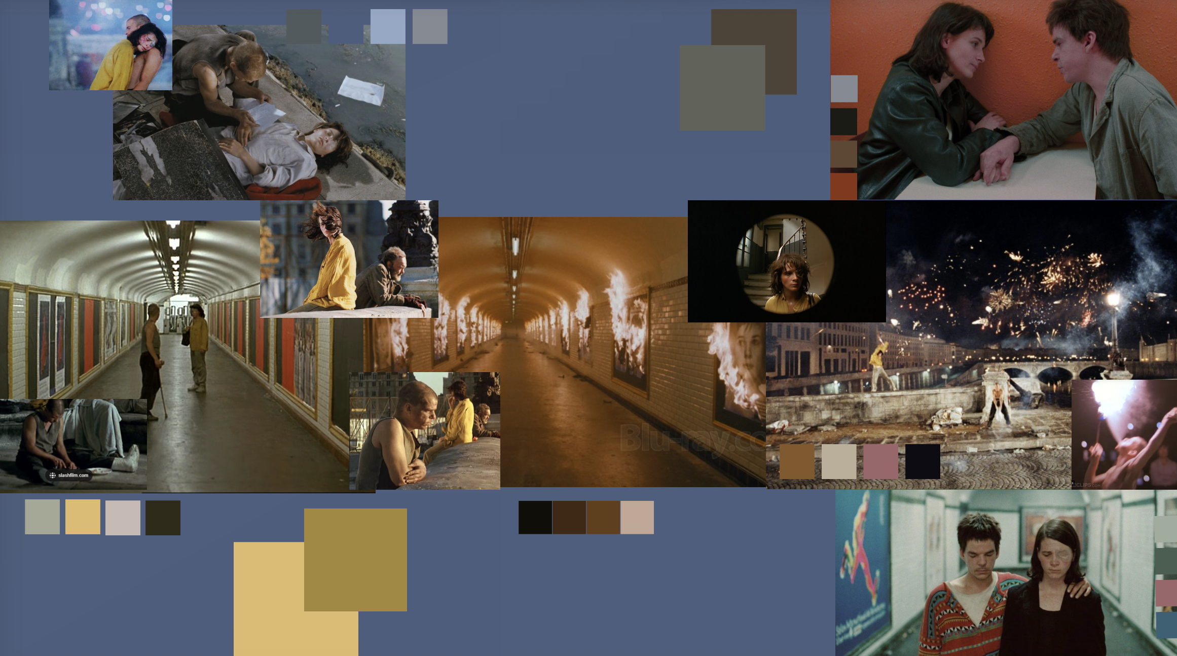 CREATED COLOUR STORY  OF "LOVERS ON THE BRIDGE" 
