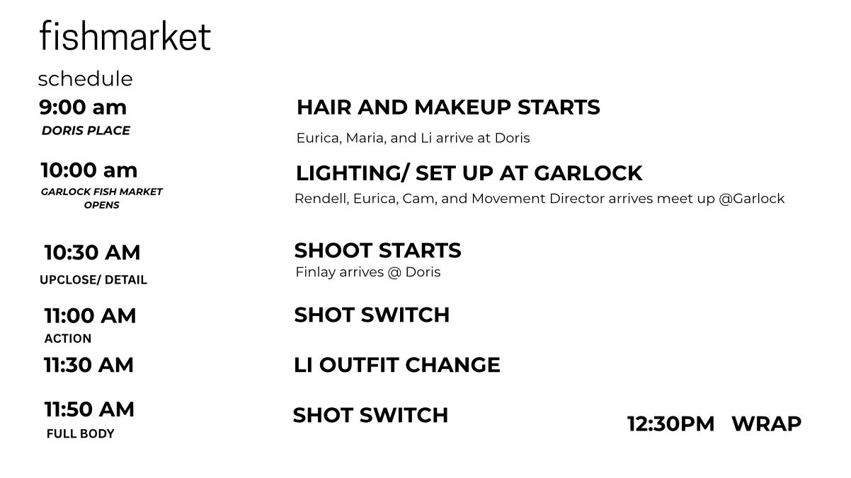 BLENDING A CALLSHEET/ SHOTLIST IN ONE 






