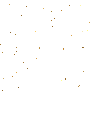 Gold glitter scattered on a brown background