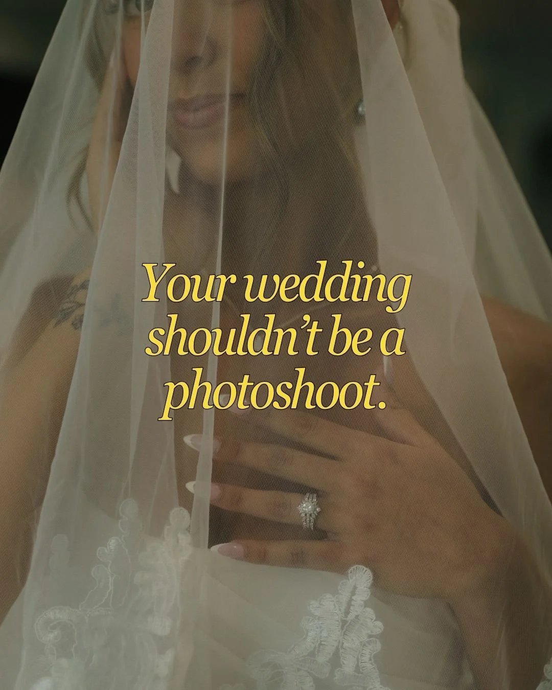 Is this really a hot take?

From our experience&hellip; yes.

Every photographer has a different approach, but ours is simple. We&rsquo;d rather you enjoy your wedding than spend hours posing for photos.

We&rsquo;ll absolutely create beautiful portr