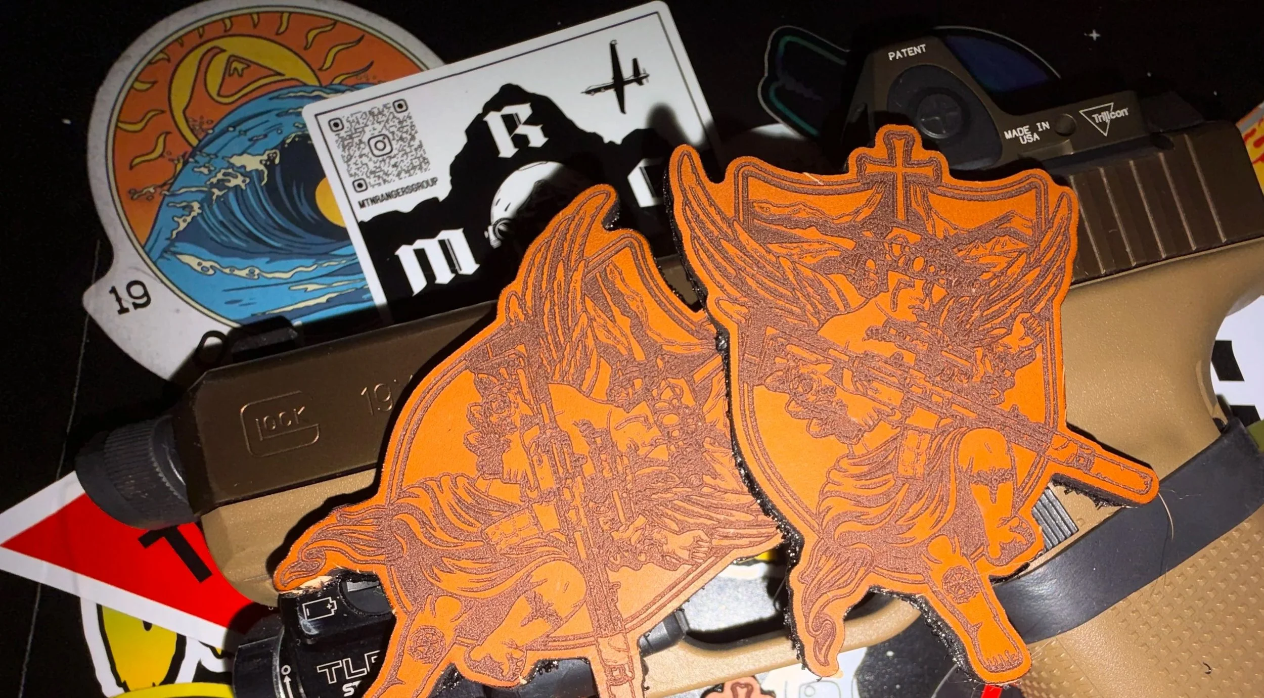 Nuestro Angelito Leather Patch