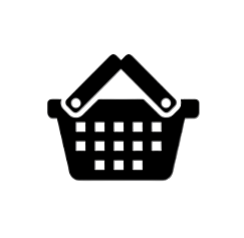 Basket of fresh produce for direct purchase 